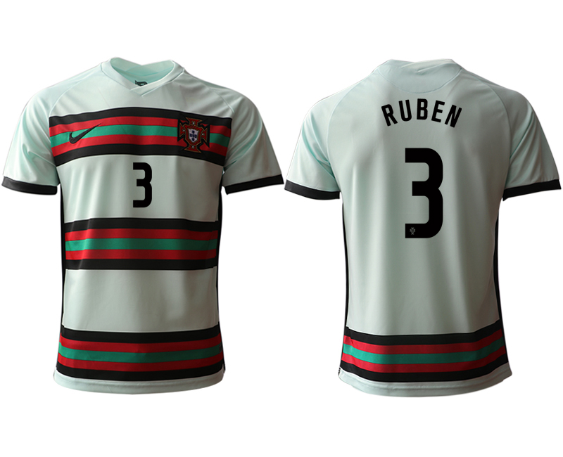 Men 2021 Europe Portugal away AAA version #3 soccer jerseys->portugal jersey->Soccer Country Jersey
